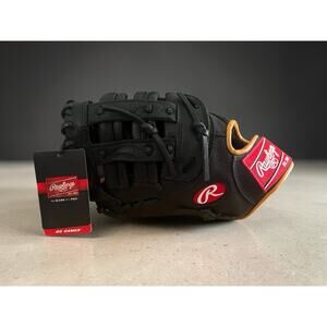 New Rawlings Gamer Series Baseball GFM18GT RH Thrower Glove Black 12.5 Inches